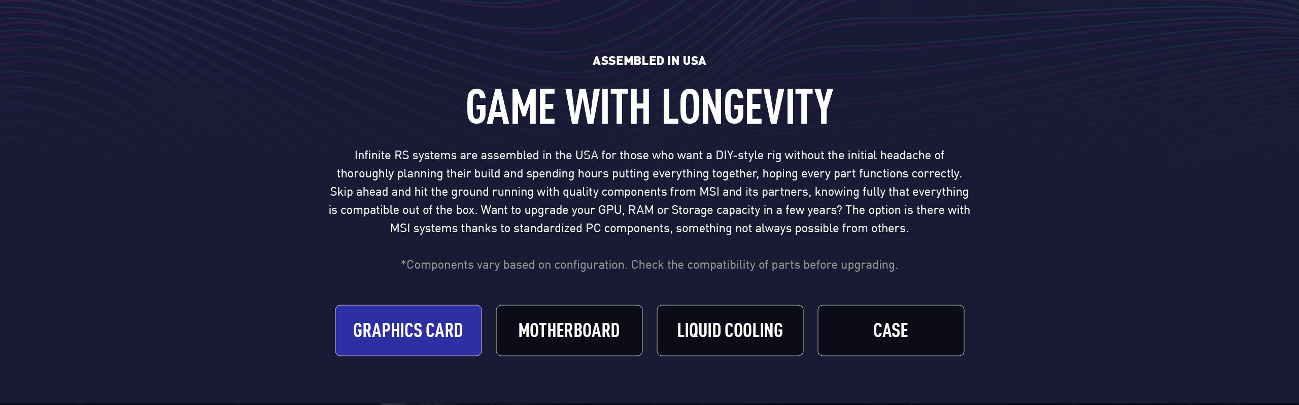 MSI Infinite RS Gaming Desktop 